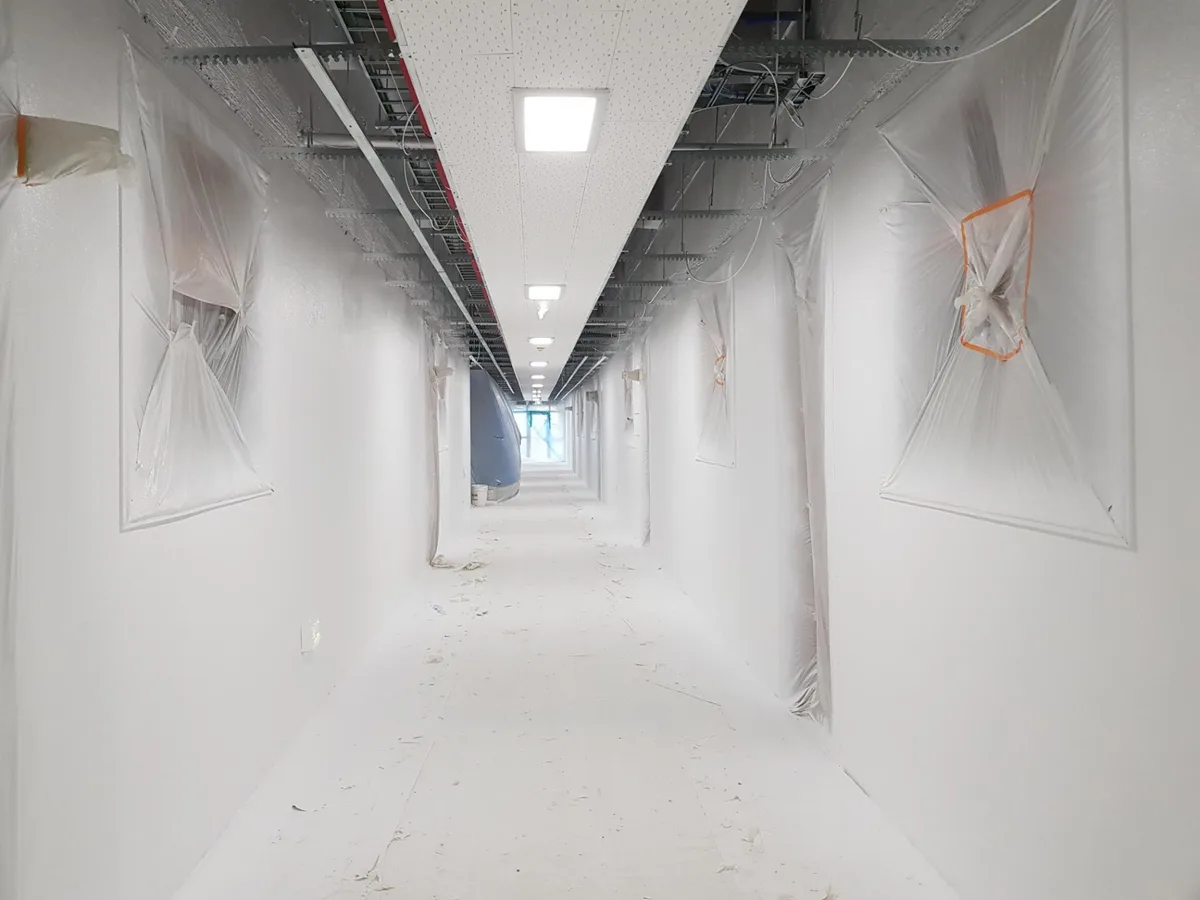 실내벽 시공 - 시공후